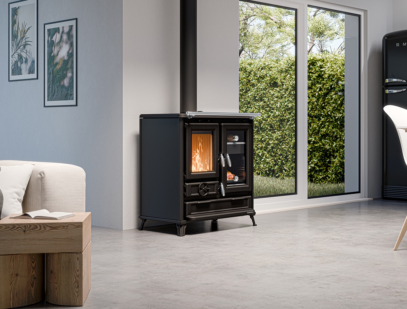 Kominek z płaszczem wodnym  ZUZIA PW 12 kW z akcesoriami  przyłączeniowymi klarissa evo - Kominek z płaszczem wodnym  ZUZIA PW 12 kW z akcesoriami  przyłączeniowymi